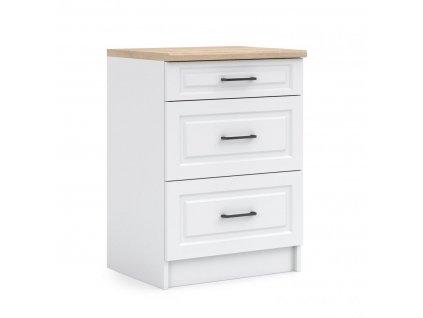 Kuchyňská skříňka Irma SZ60-3SZ bílá MAT