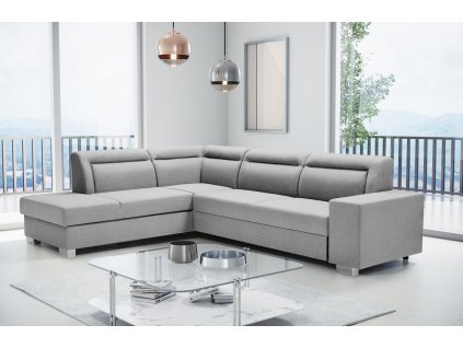 Sedací souprava Davis světle šedá levá