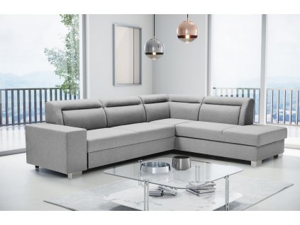 Sedací souprava Davis světle šedá pravá