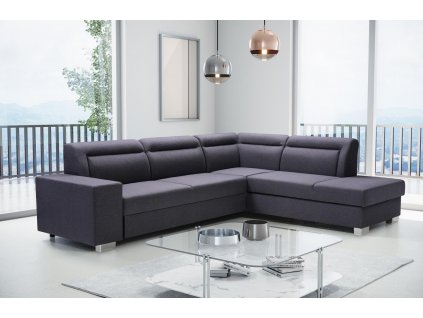 Sedací souprava Davis tmavě šedá pravá