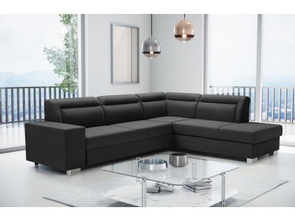 Sedací souprava Davis černá pravá