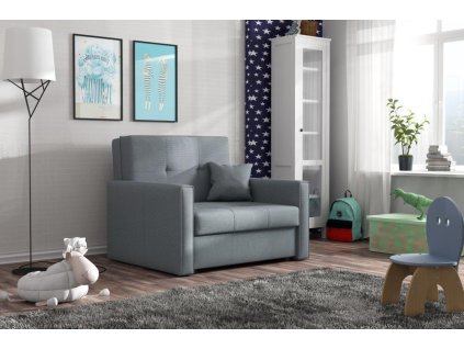 Rozkládací křeslo Vivian Bis I šedo-modrá