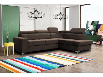 Sedací souprava Silk P hnědá