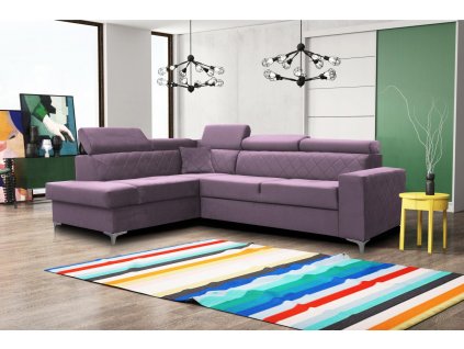 Sedací souprava Silk L fialová