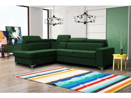 Sedací souprava Silk L zelená