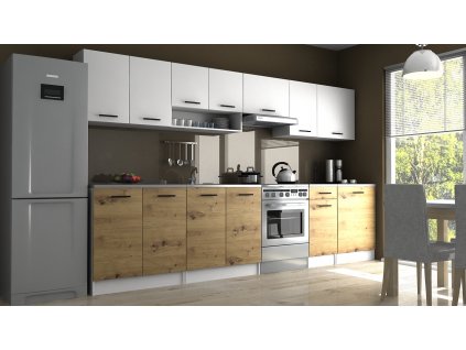 Kuchyňská linka Luigi II 320/260 bílá/artisan