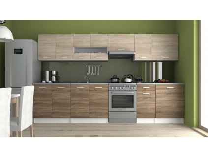 Kuchyňská linka Luigi III 320/260 sonoma/sonoma tabaco