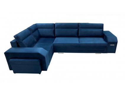 Sedací souprava Alvin L Monolith 77 - tmavě modrá