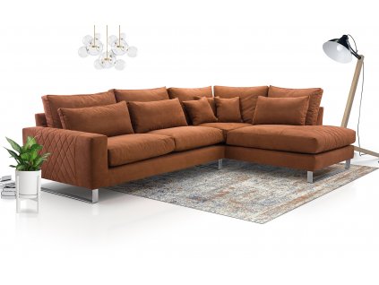 Sedací souprava Corny P hnědá