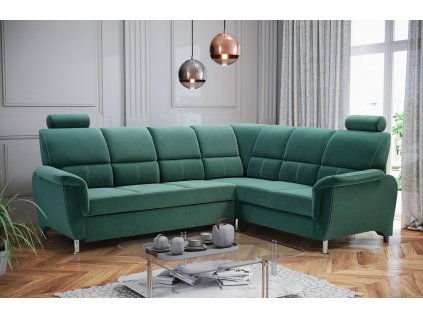 Sedací souprava  P Nadia Velva 08 - zeleno/šedá