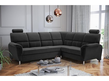 Sedací souprava P Nadia Black - černá