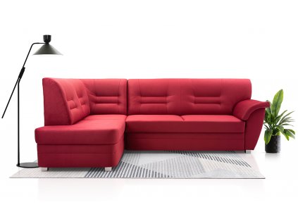 Sedací souprava  L Dornia Solar 59 - červená