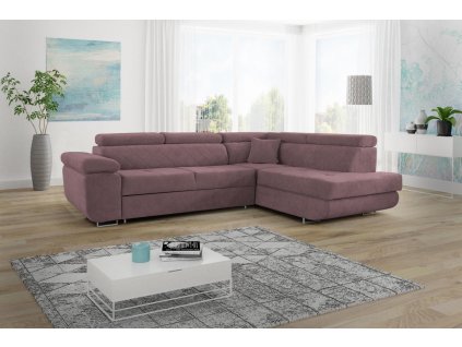 Sedací souprava Lyra - P- fialovo-hědá