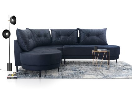 Sedací souprava Abbey L tmavě modrá