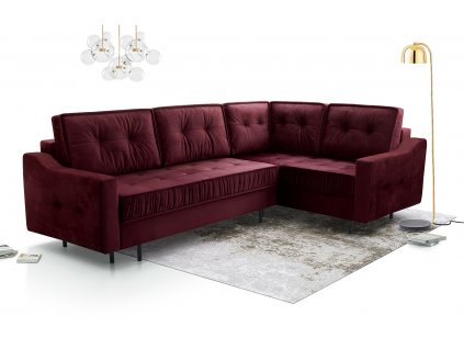 Sedací souprava P Amalia - vínová