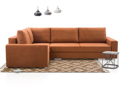 Sedací souprava Toro L oranžovo-hnědá