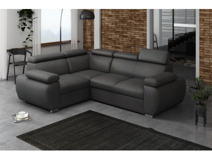 Sedací souprava Bodie L - tmavě šedá