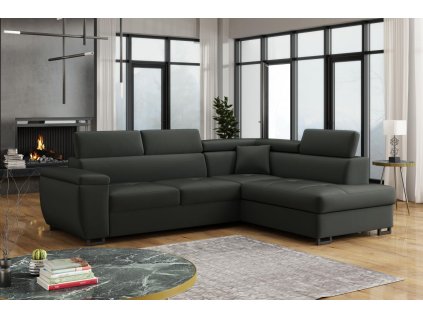 Sedací souprava Wiliam P tmavě šedá