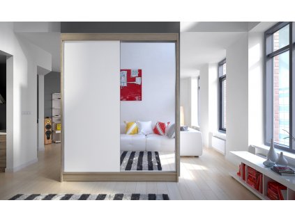 Skříň Camila I 150 sonoma/bílá