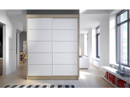 Skříň Camila IV 150 sonoma/bílá