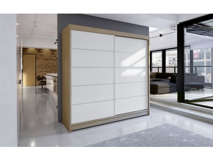 Skříň Taisa IV 180 sonoma/bílá