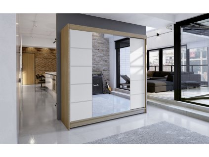 Skříň Taisa V 180 sonoma/bílá