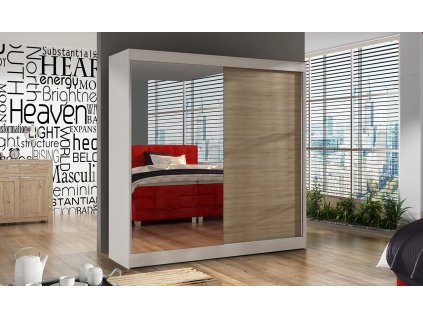 Skříň Baja I 200  bílá/sonoma