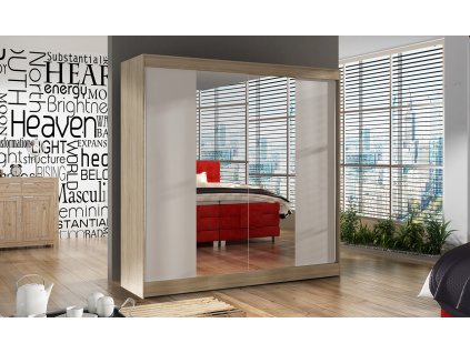 Skříň Baja II 200 sonoma/bílá