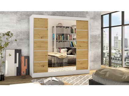 Skříň Baja V 200 bílá/artisan