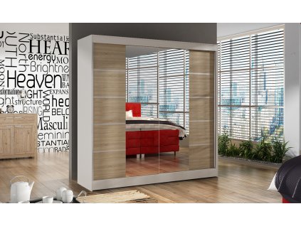 Skříň Baja V 200 bílá/sonoma