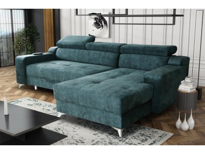 Sedací souprava Darina P modro/zelená