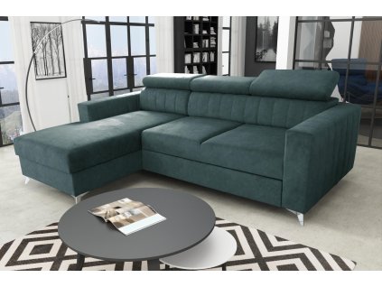 Sedací souprava Mildred L modro/šedá