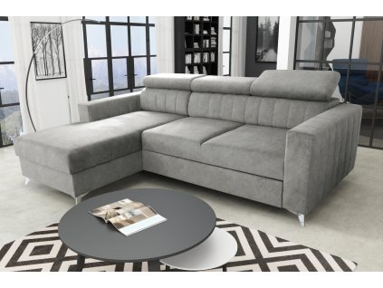 Sedací souprava Mildred L šedá