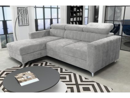 Sedací souprava Mildred Premium L šedá