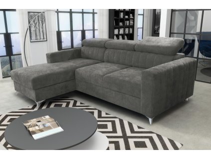 Sedací souprava Mildred Premuim L tmavě šedá