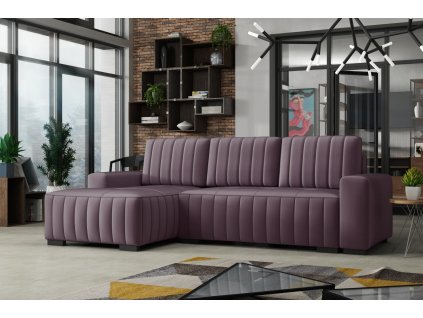 Sedací souprava Hakim L - manila07/fialová