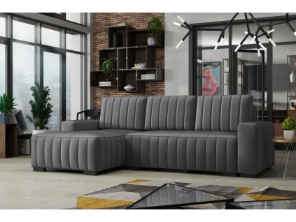 Sedací souprava Hakim L - manila16/šedá