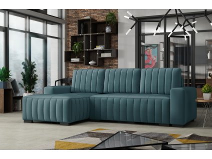 Sedací souprava Hakim L - manila38/tyrkysová