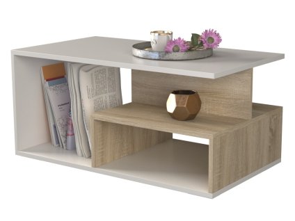 Konferenční stolek Pablo dub sonoma/bílá