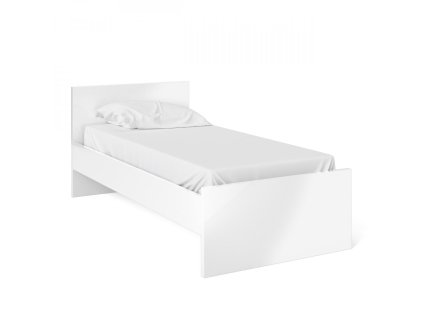 Postel Simplicity 211 90x190 cm bílý lesk