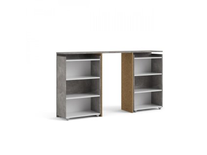 Čelo postele Simplicity 135 šíře 140 cm beton/bílý lesk