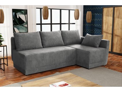 Sedací souprava Neklan P tmavě šedá