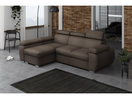 Sedací souprava Bodie levá hnědá