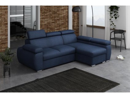 Sedací souprava Bodie pravá modrá