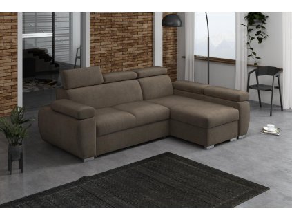 Sedací souprava Bodie pravá hnědá