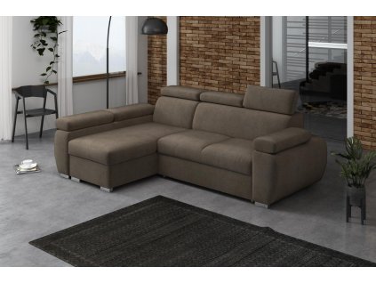 Sedací souprava Bodie levá hnědá