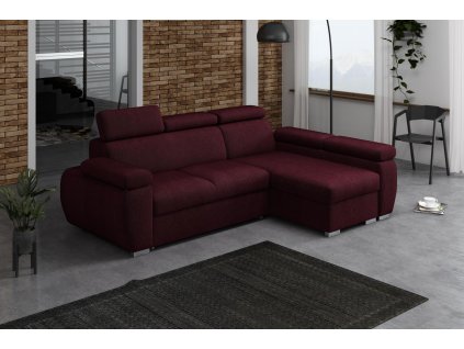 Sedací souprava Bodie pravá vínová