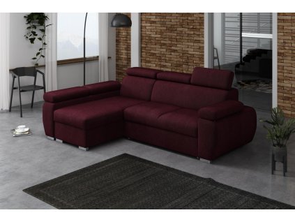 Sedací souprava Bodie levá vínová