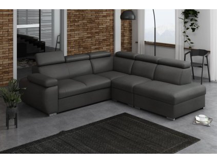 Sedací souprava Bodie II pravá tmavě šedá