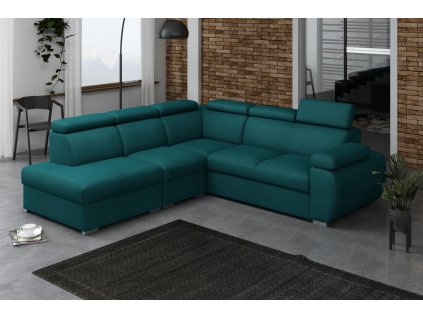 Sedací souprava Bodie II levá tyrkysová